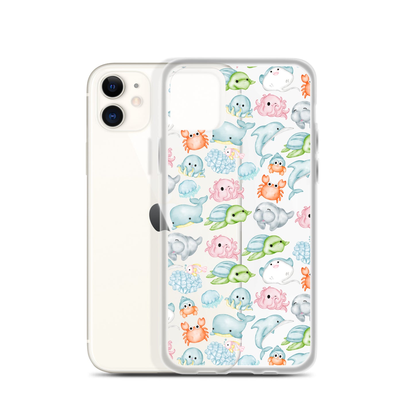 Under The Sea Animal Party Clear Case for iPhone®