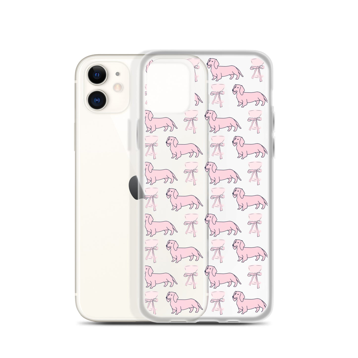 Puppies & Prosecco Pink Clear Case for iPhone®