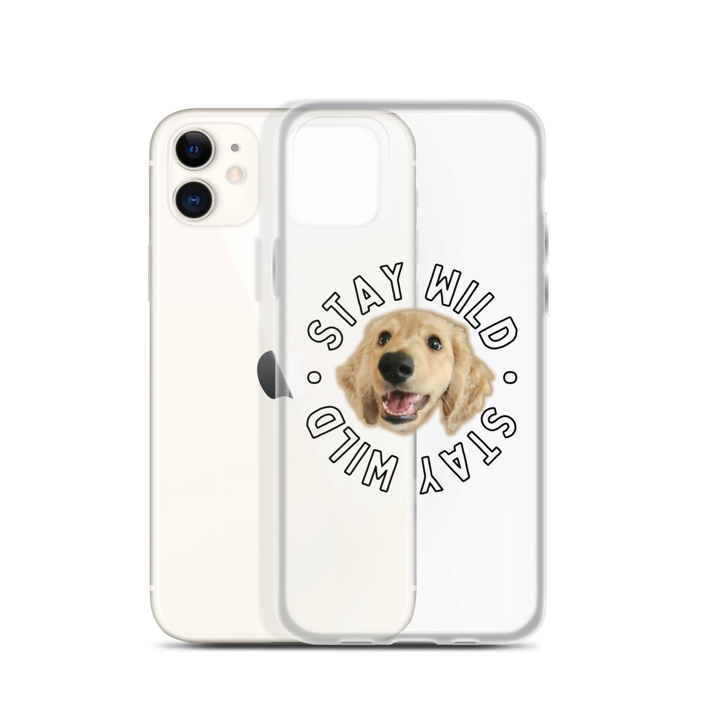 'Stay Wild' Custom Personalized Clear Case for iPhone®