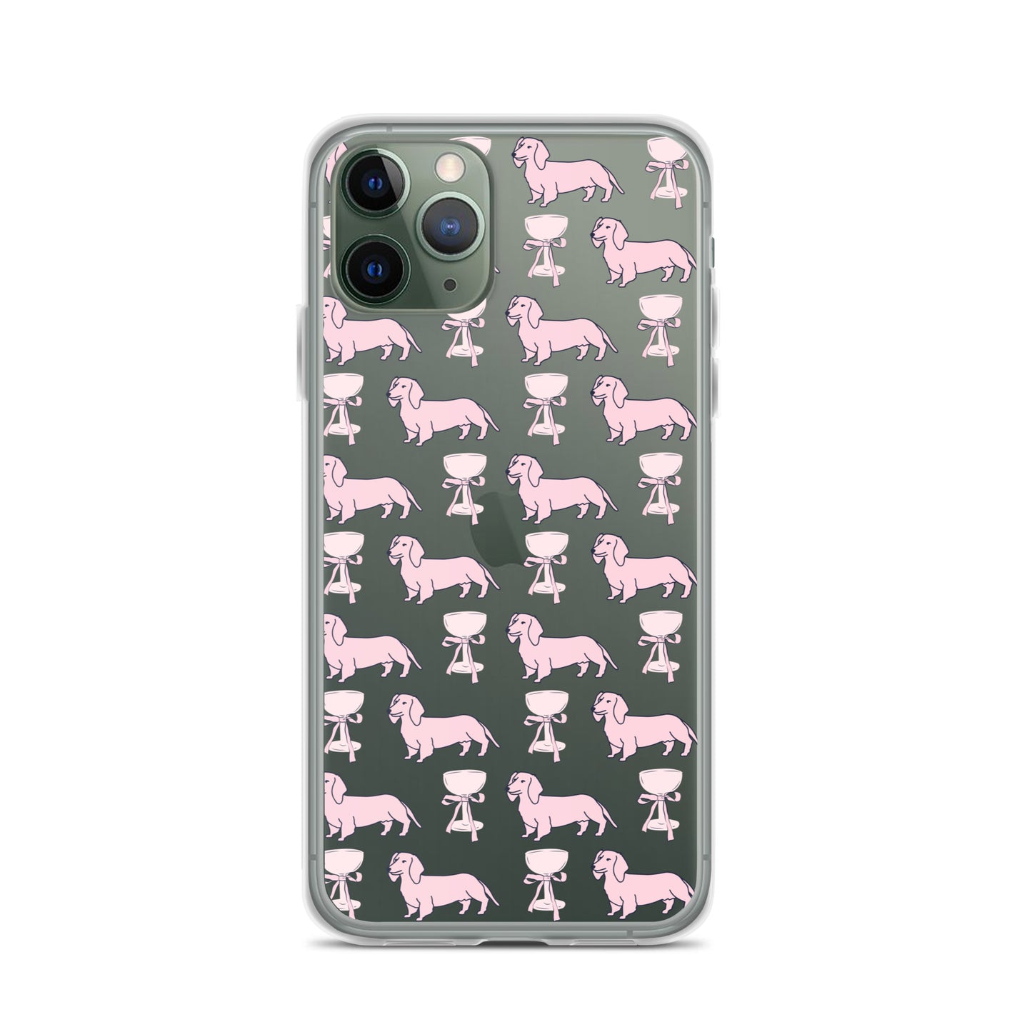 Puppies & Prosecco Pink Clear Case for iPhone®