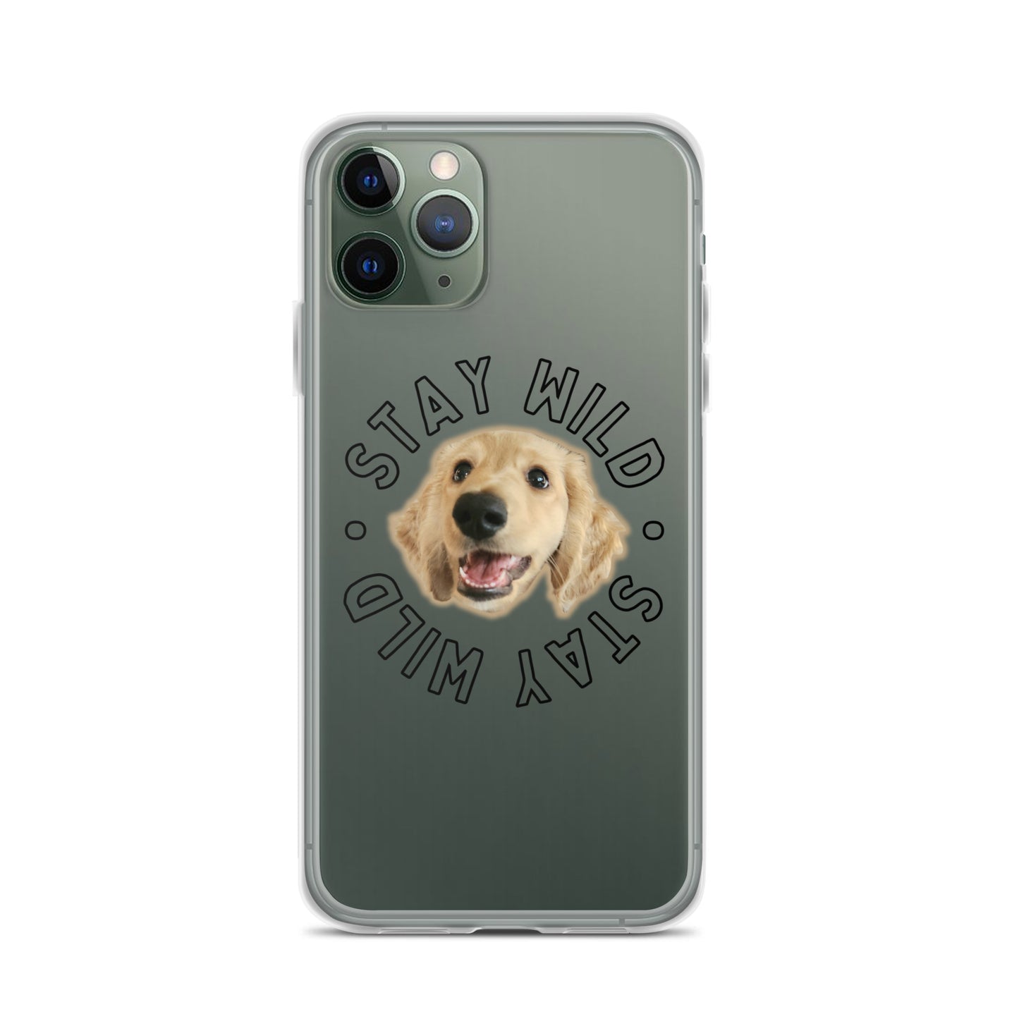 'Stay Wild' Custom Personalized Clear Case for iPhone®