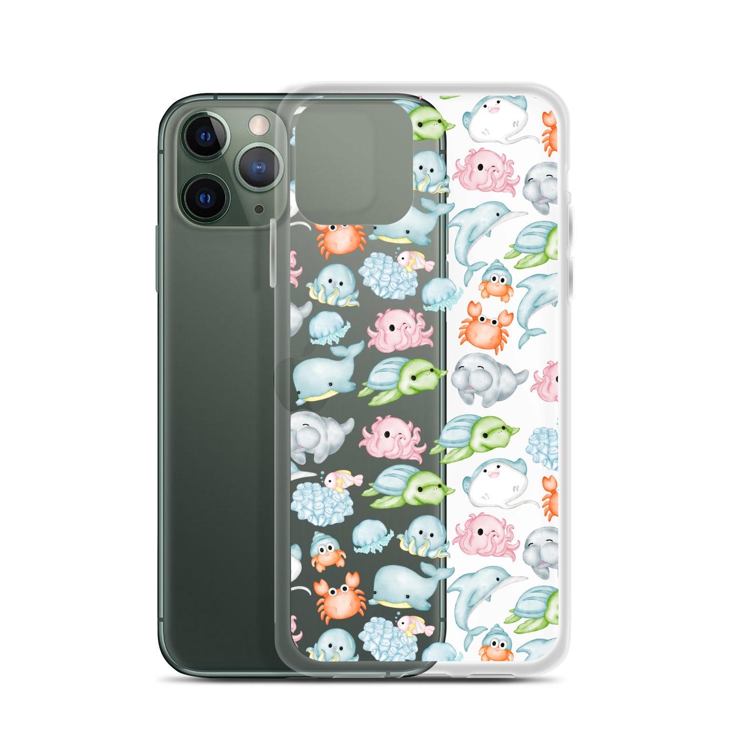 Under The Sea Animal Party Clear Case for iPhone®