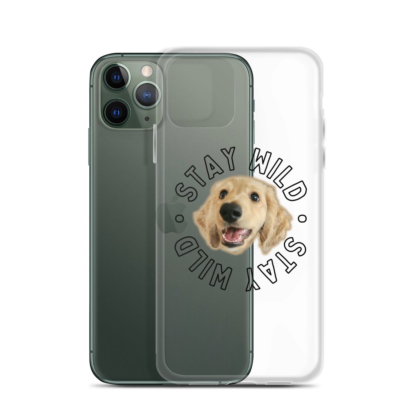 'Stay Wild' Custom Personalized Clear Case for iPhone®