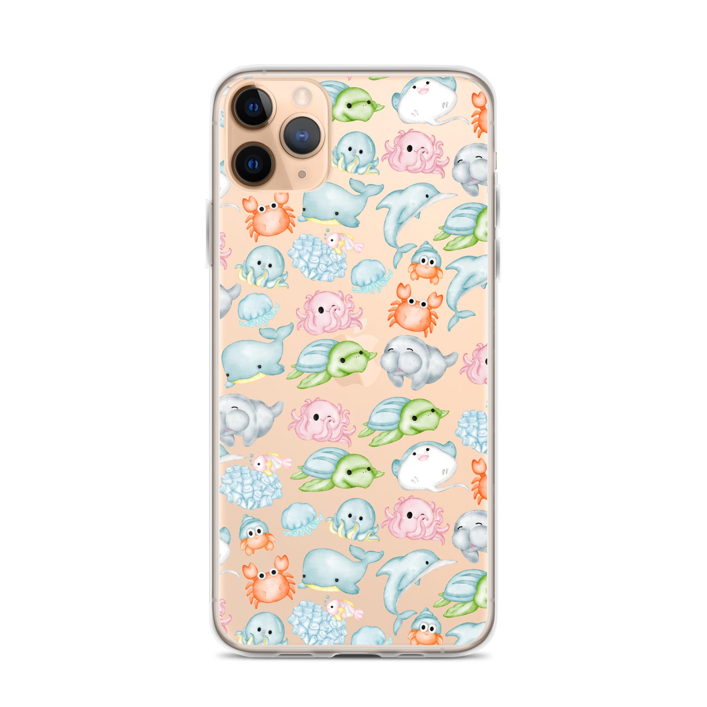 Under The Sea Animal Party Clear Case for iPhone®