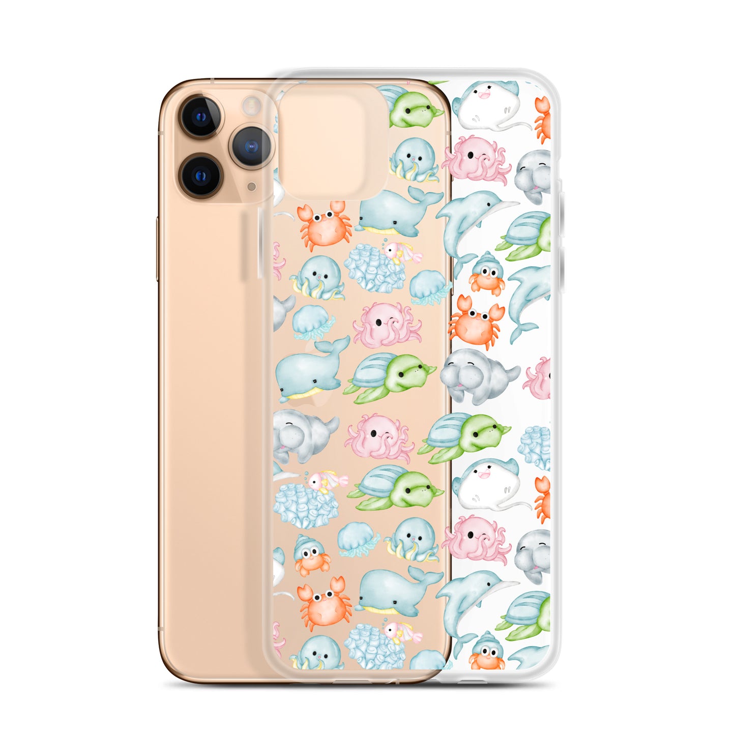 Under The Sea Animal Party Clear Case for iPhone®