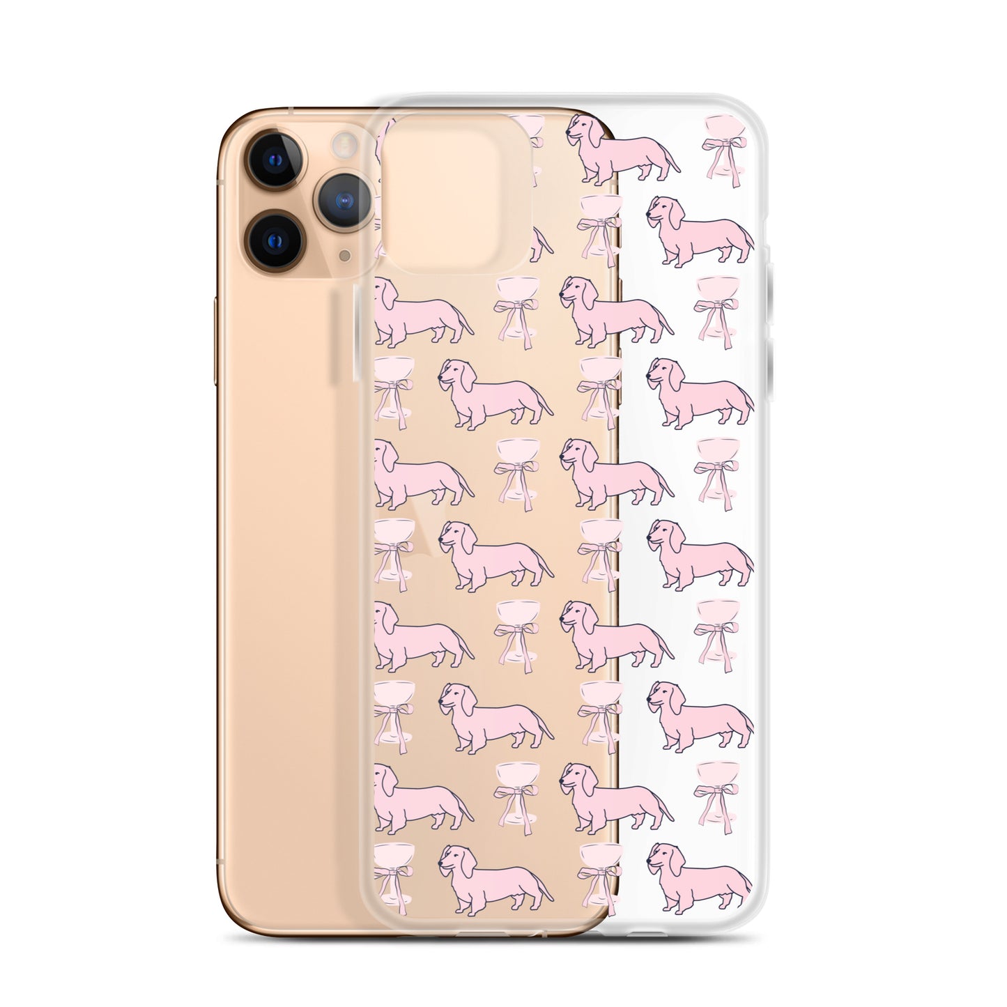 Puppies & Prosecco Pink Clear Case for iPhone®