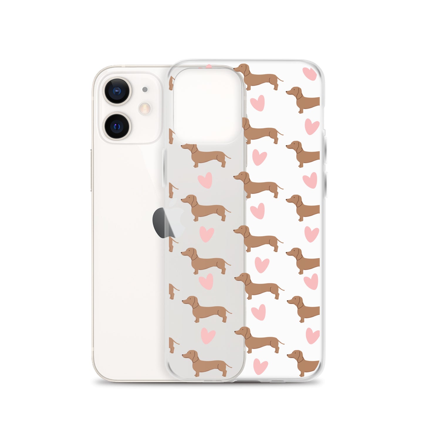 Dachshund Hearts Clear Case for iPhone®