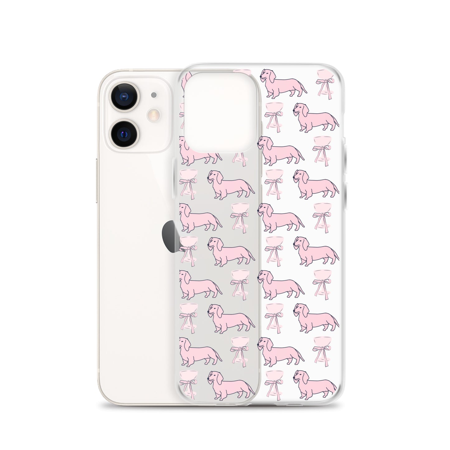 Puppies & Prosecco Pink Clear Case for iPhone®