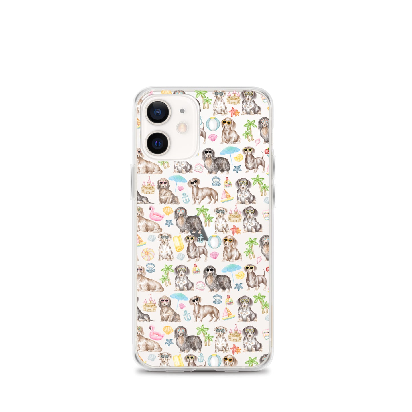 Dachshund Medley Beach Party Clear Case for iPhone®