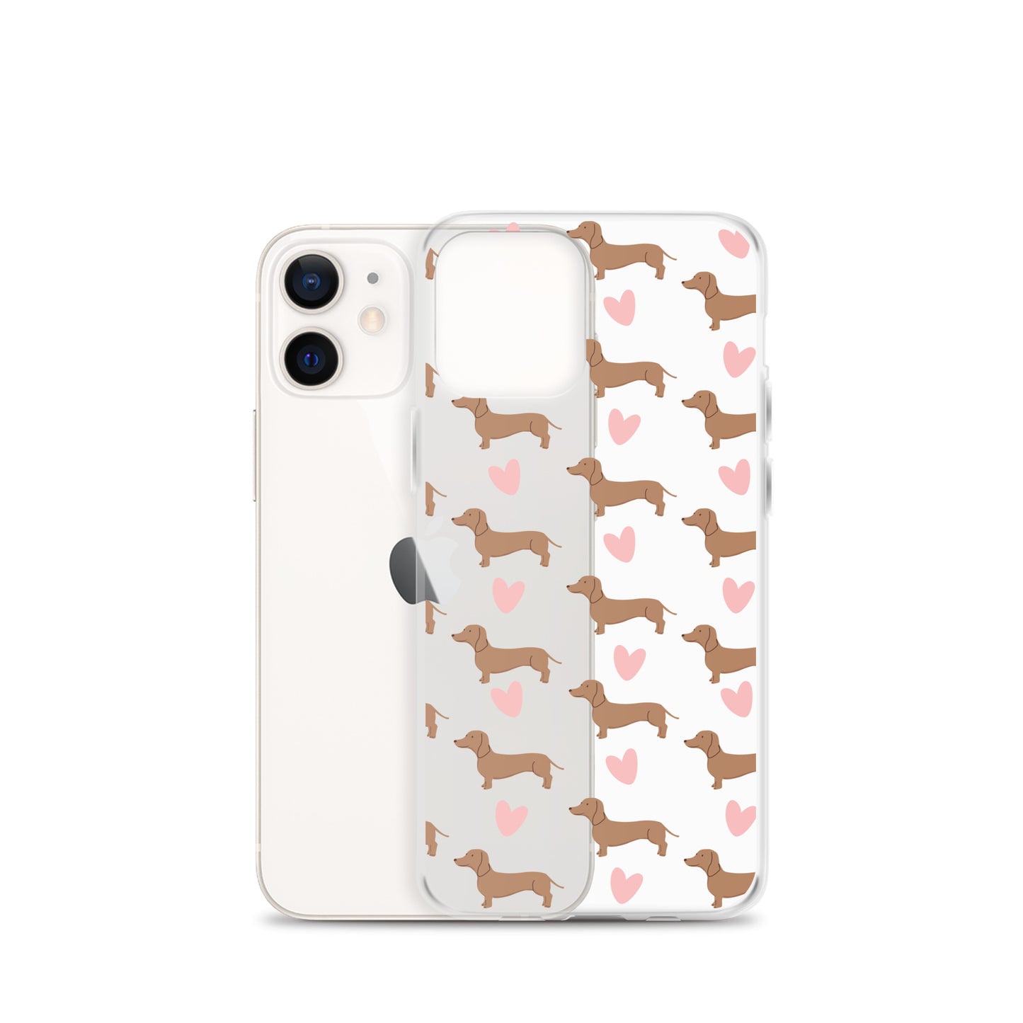 Dachshund Hearts Clear Case for iPhone®