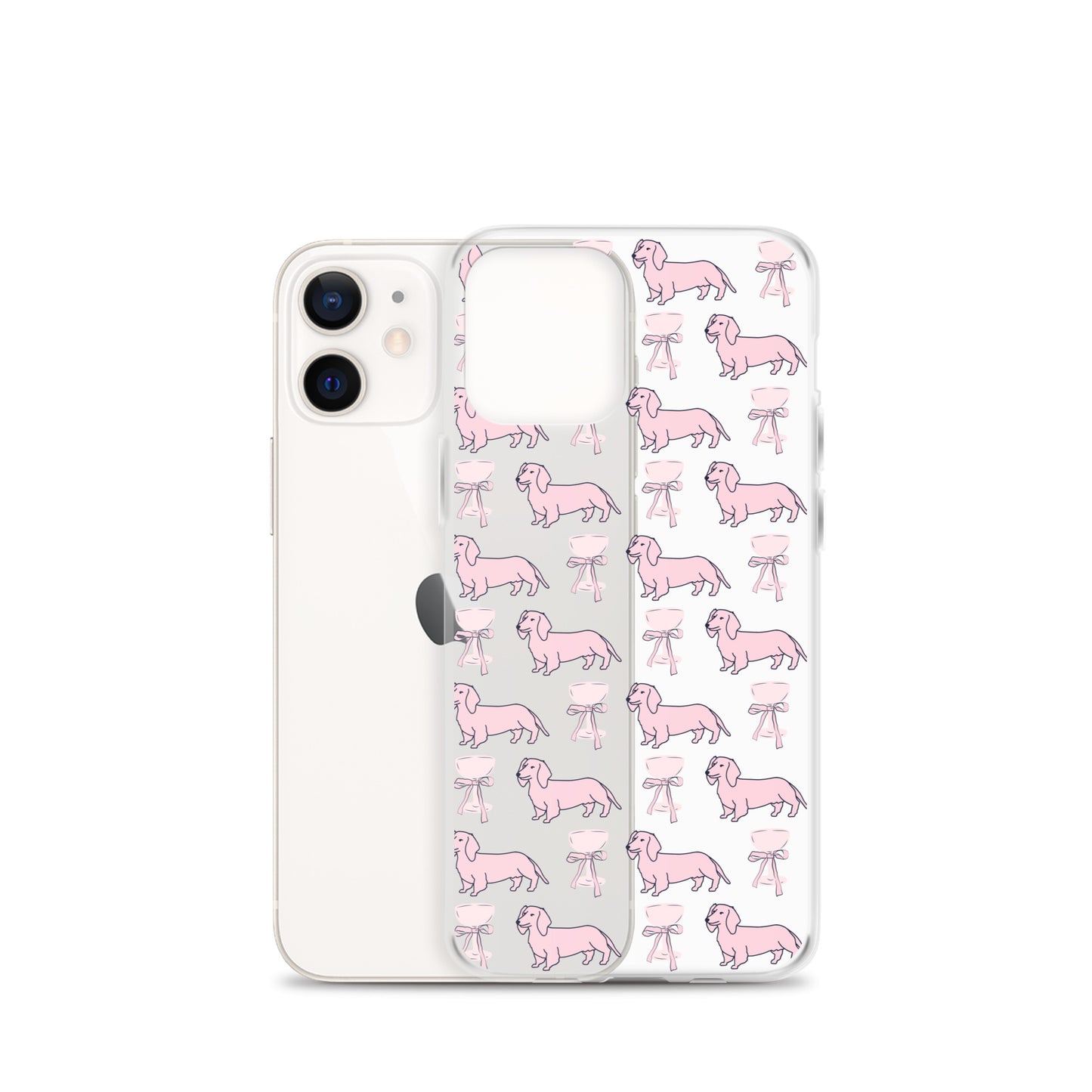 Puppies & Prosecco Pink Clear Case for iPhone®