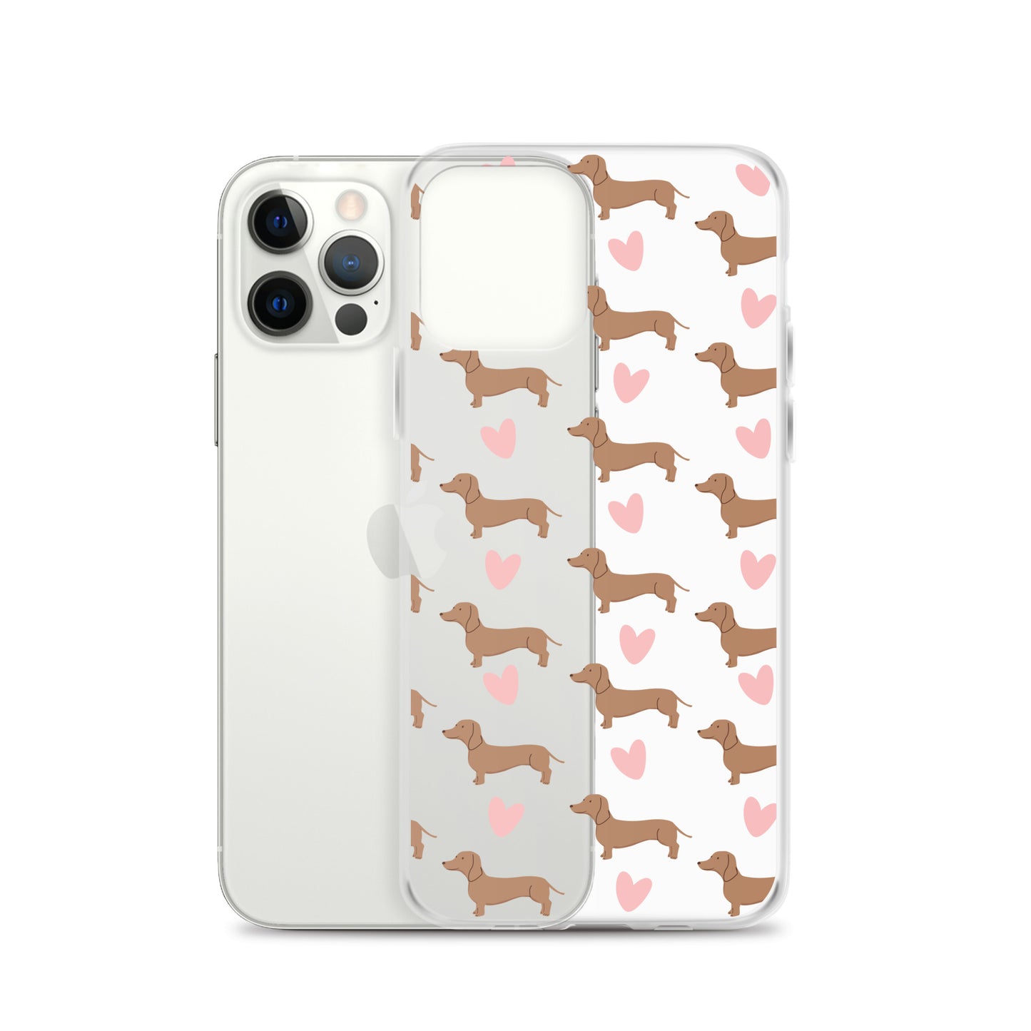 Dachshund Hearts Clear Case for iPhone®