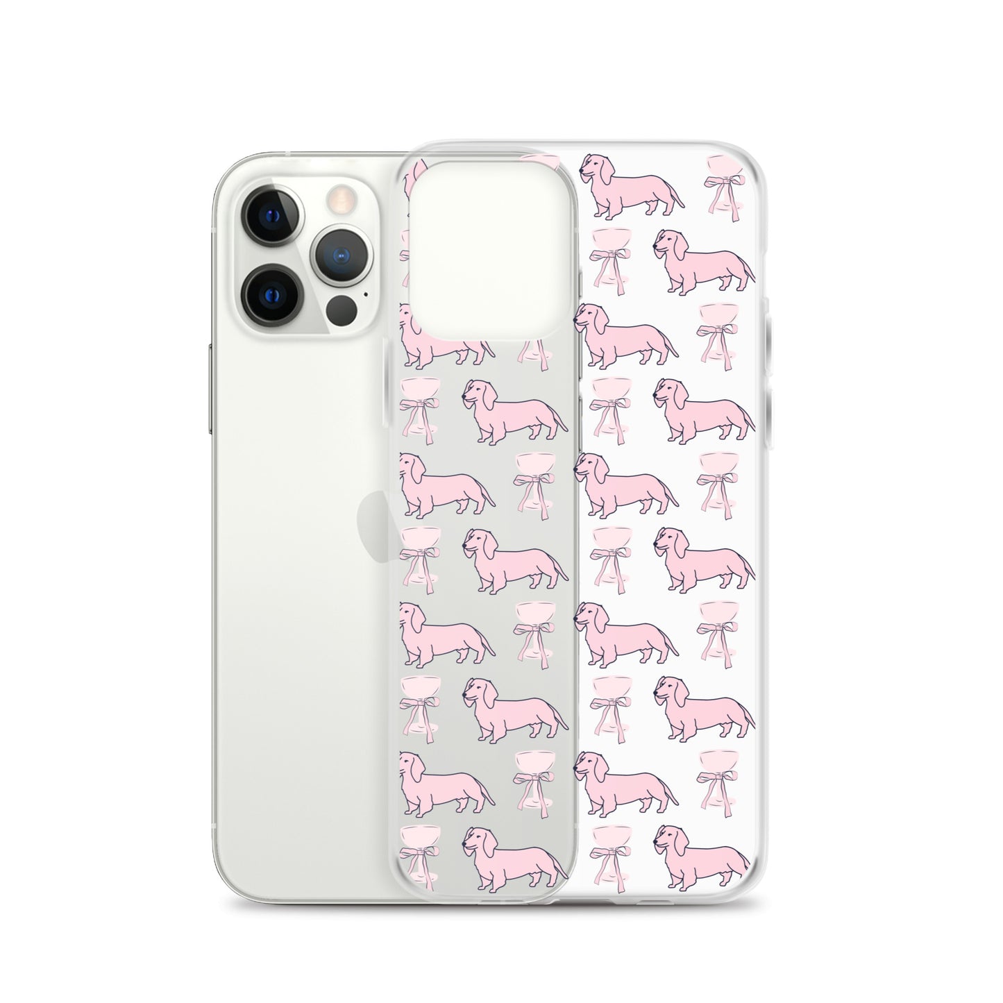 Puppies & Prosecco Pink Clear Case for iPhone®