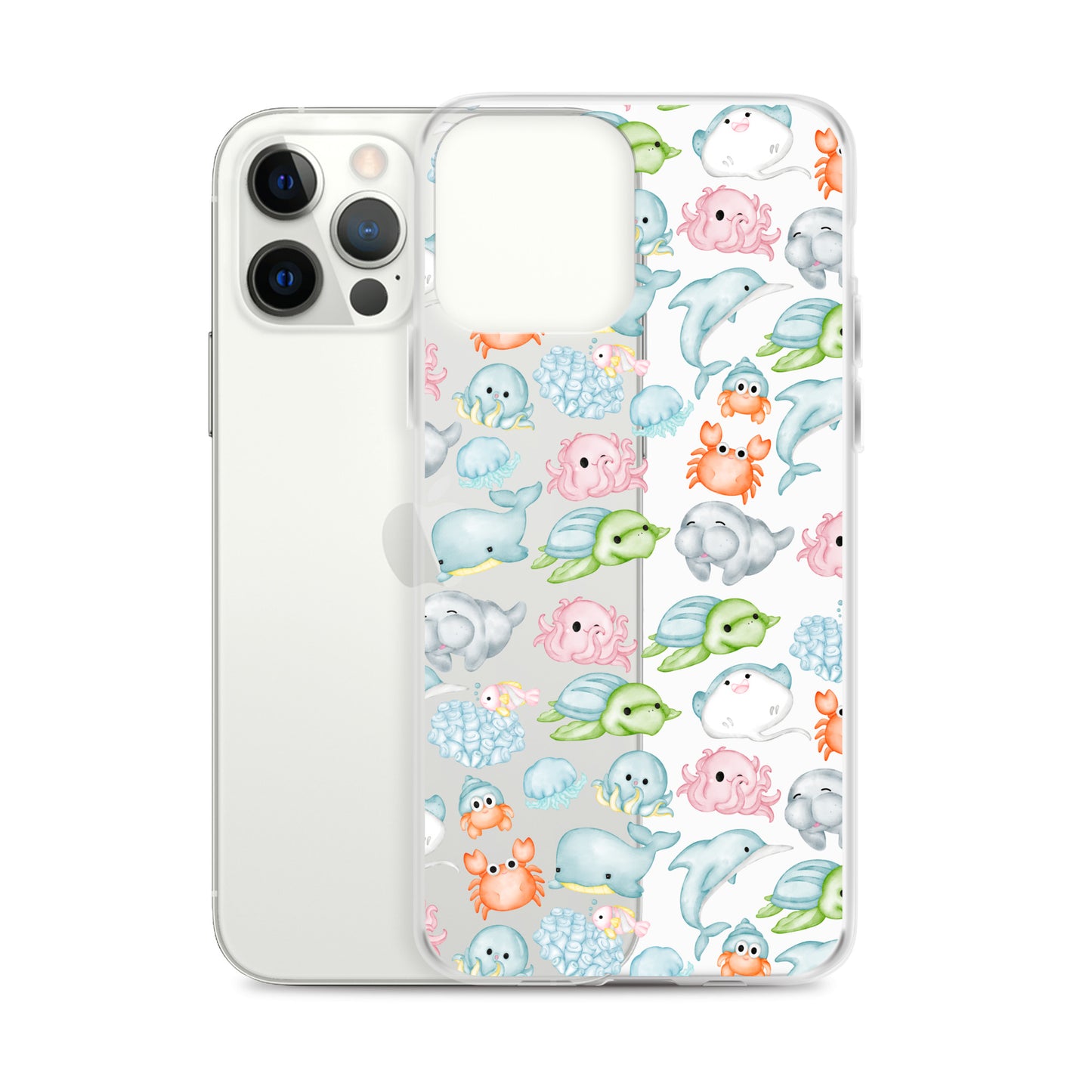 Under The Sea Animal Party Clear Case for iPhone®