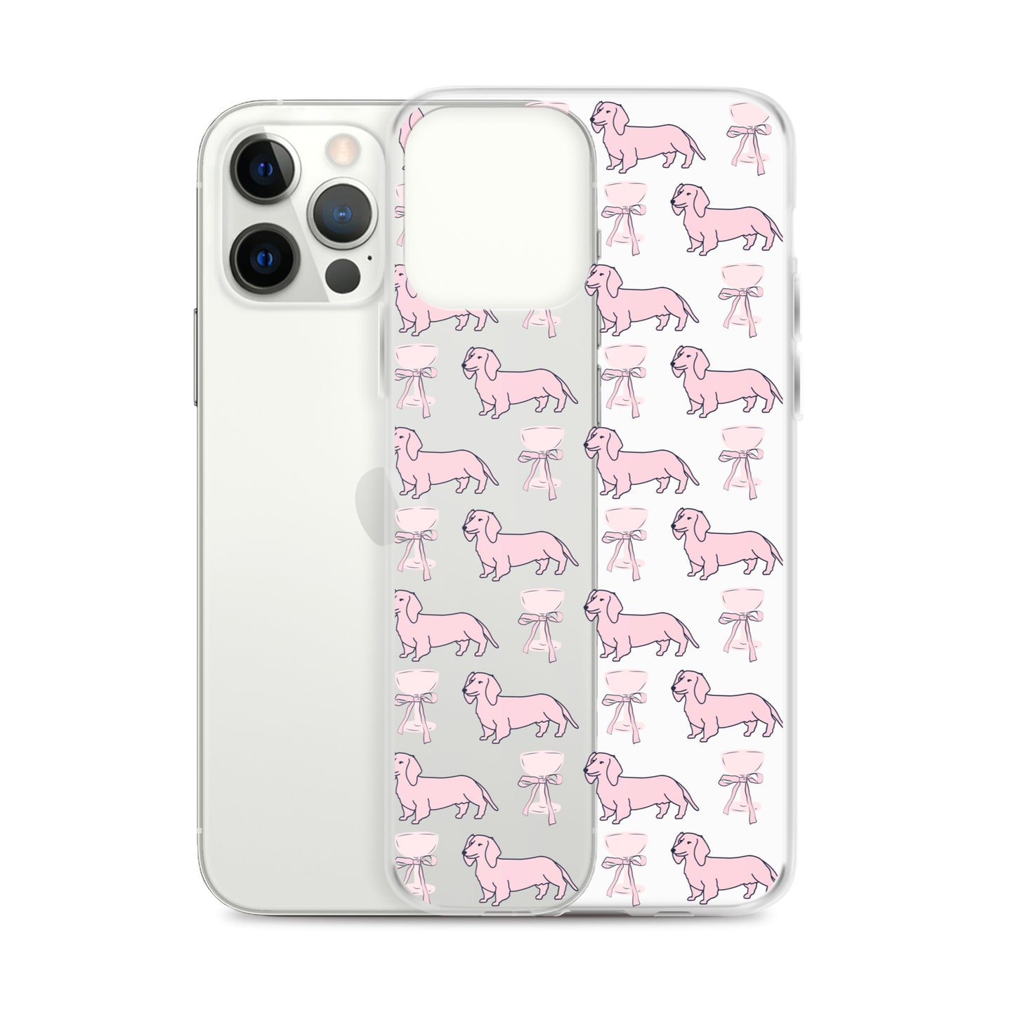 Puppies & Prosecco Pink Clear Case for iPhone®