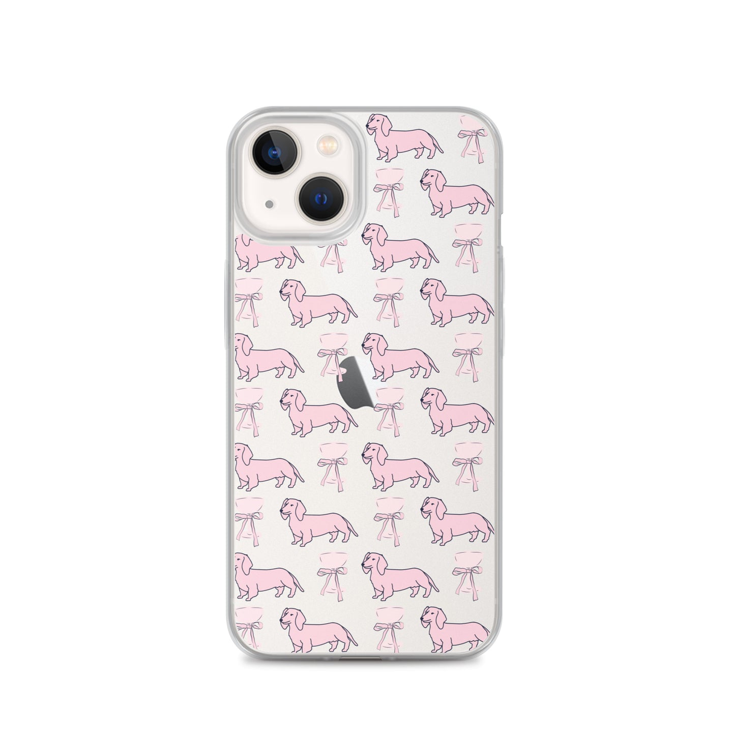 Puppies & Prosecco Pink Clear Case for iPhone®