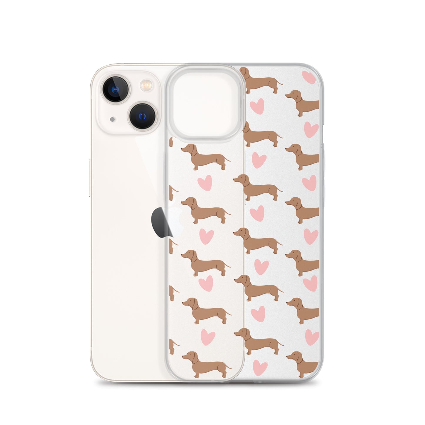 Dachshund Hearts Clear Case for iPhone®