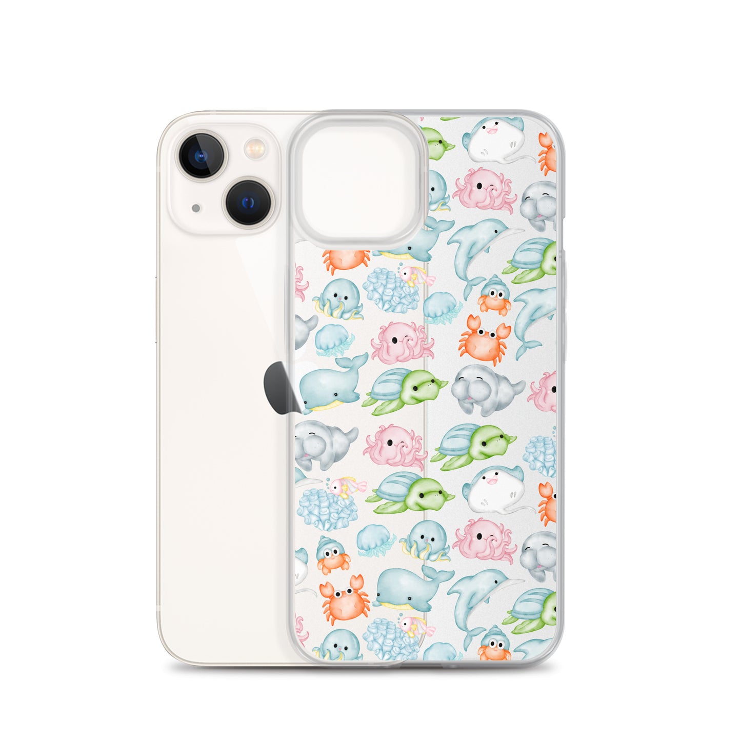 Under The Sea Animal Party Clear Case for iPhone®