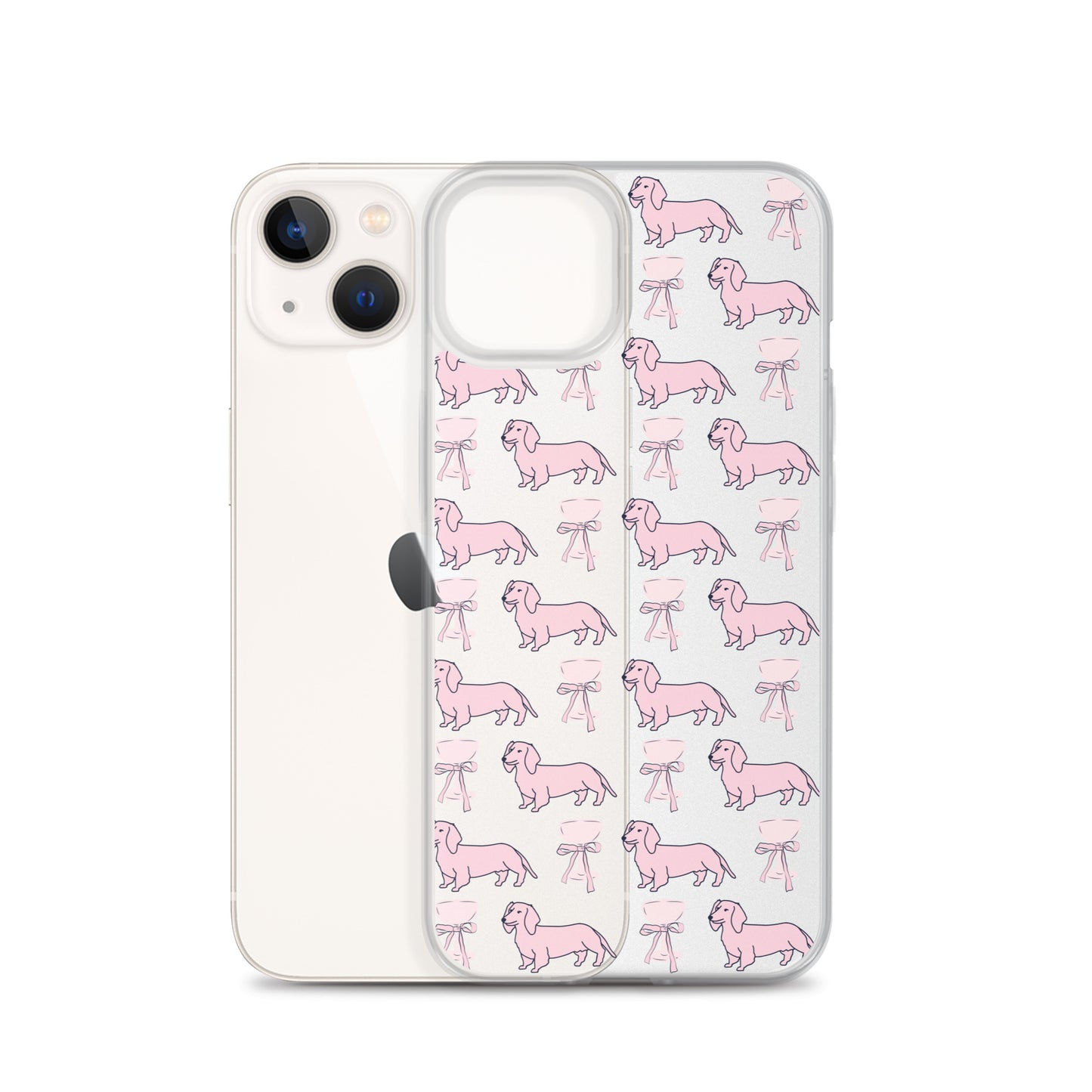 Puppies & Prosecco Pink Clear Case for iPhone®