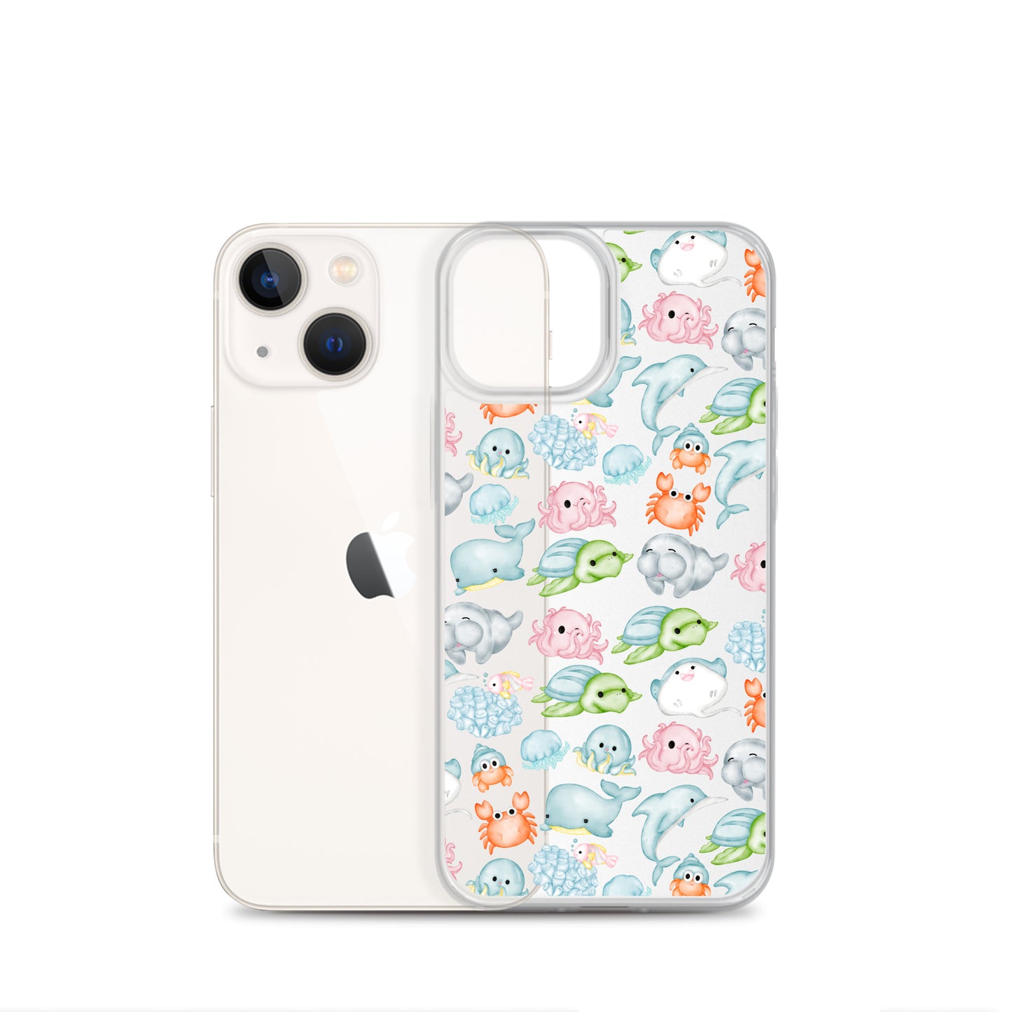 Under The Sea Animal Party Clear Case for iPhone®