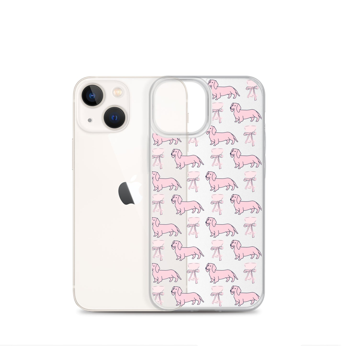 Puppies & Prosecco Pink Clear Case for iPhone®