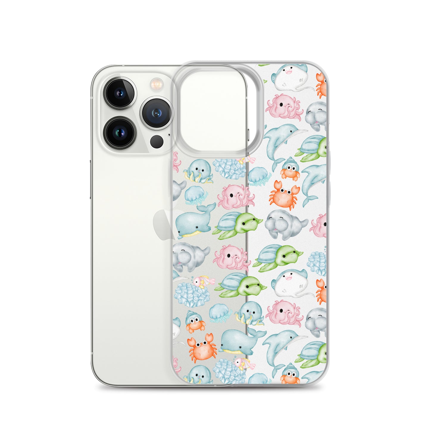 Under The Sea Animal Party Clear Case for iPhone®