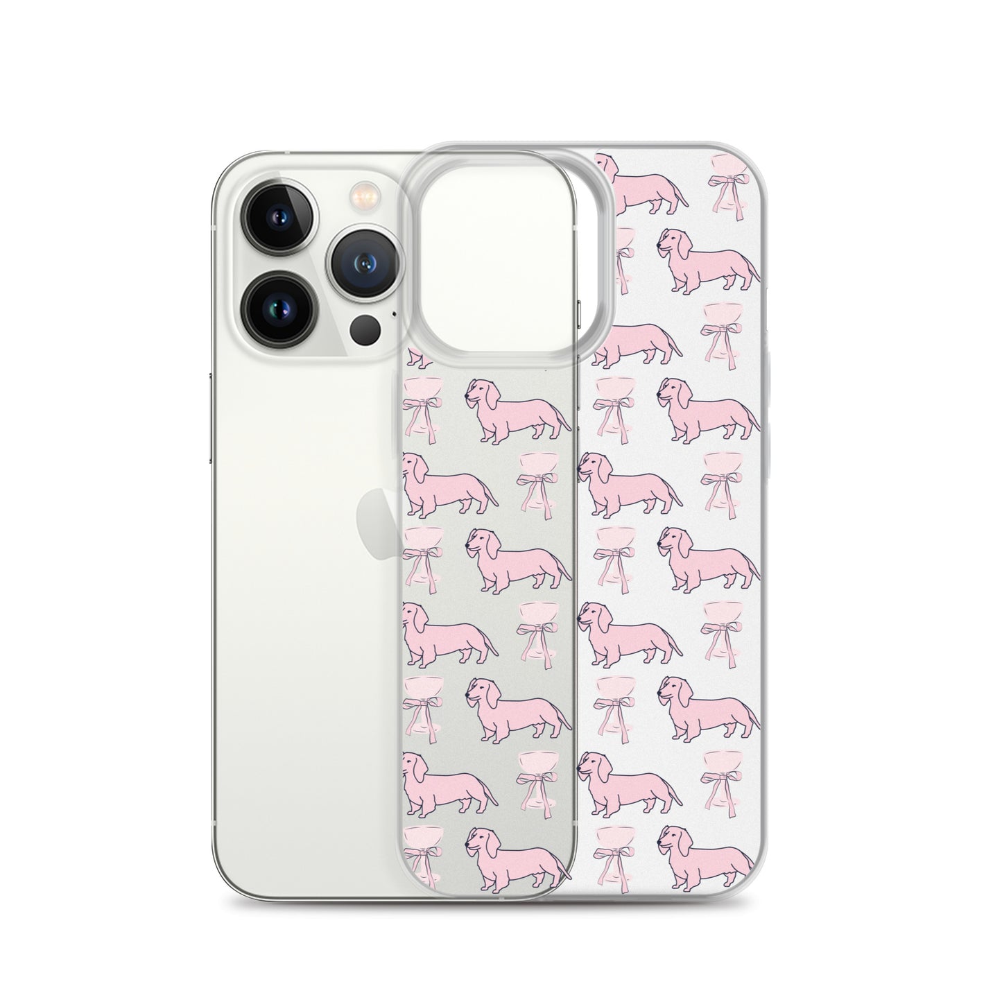 Puppies & Prosecco Pink Clear Case for iPhone®