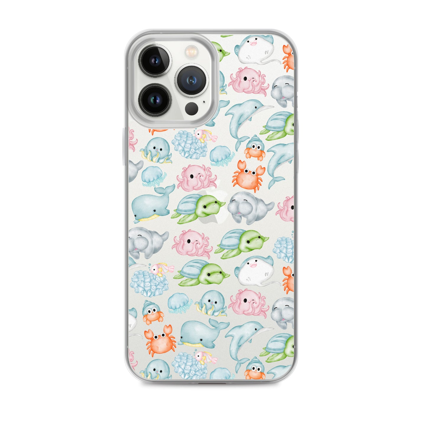 Under The Sea Animal Party Clear Case for iPhone®