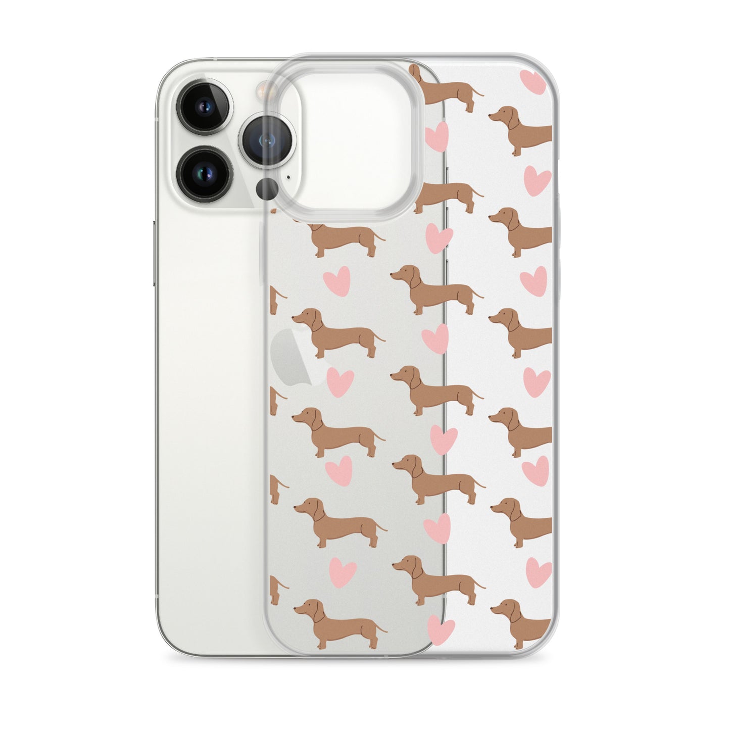 Dachshund Hearts Clear Case for iPhone®