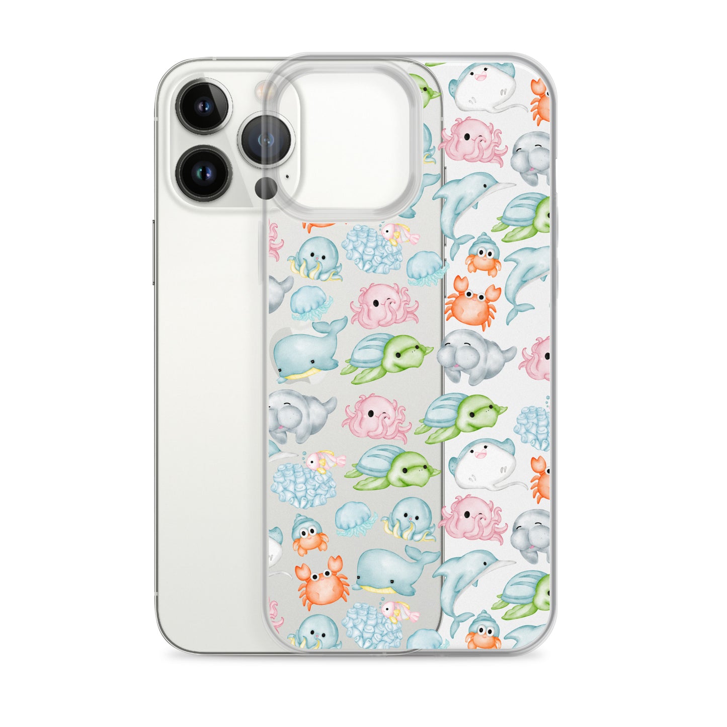 Under The Sea Animal Party Clear Case for iPhone®