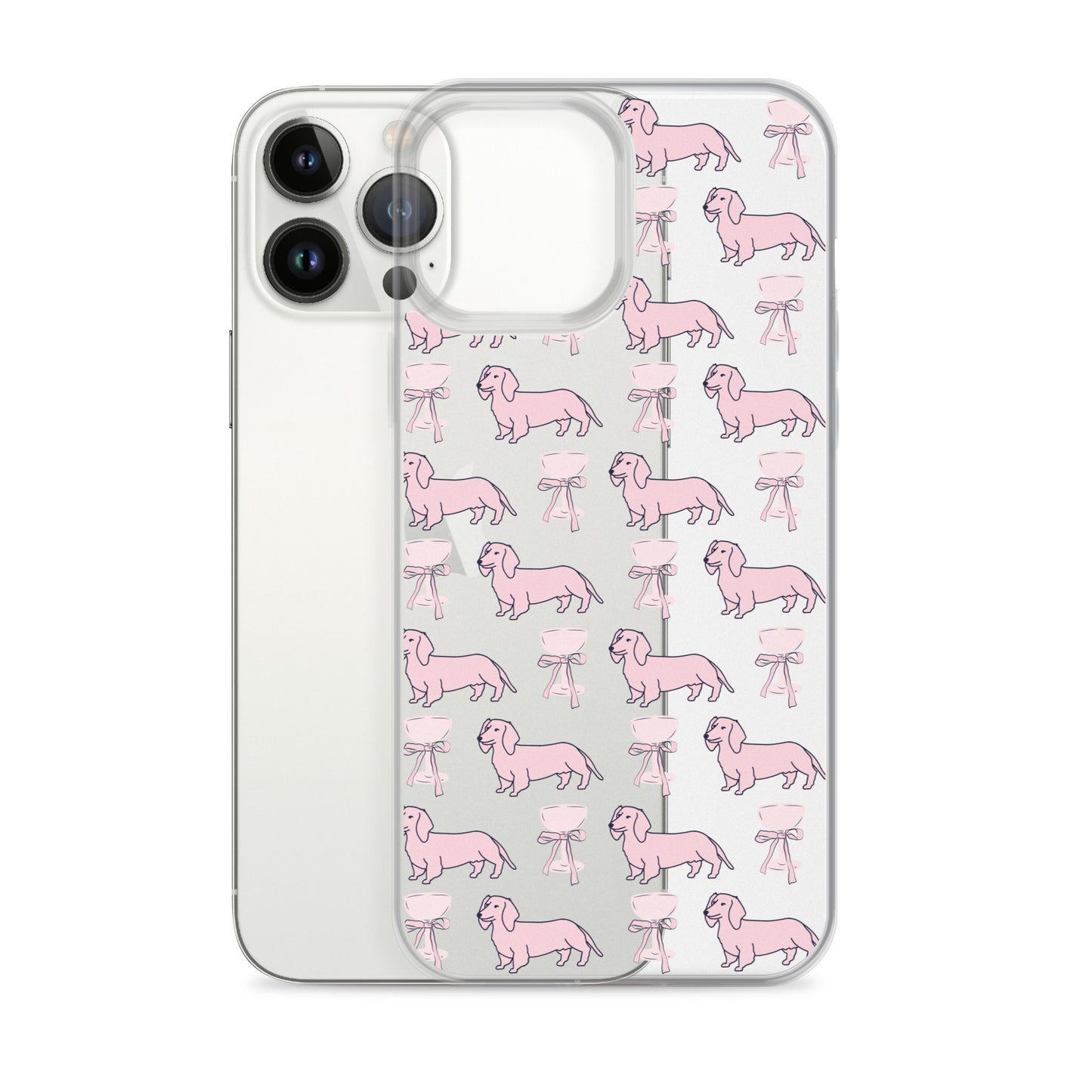 Puppies & Prosecco Pink Clear Case for iPhone®