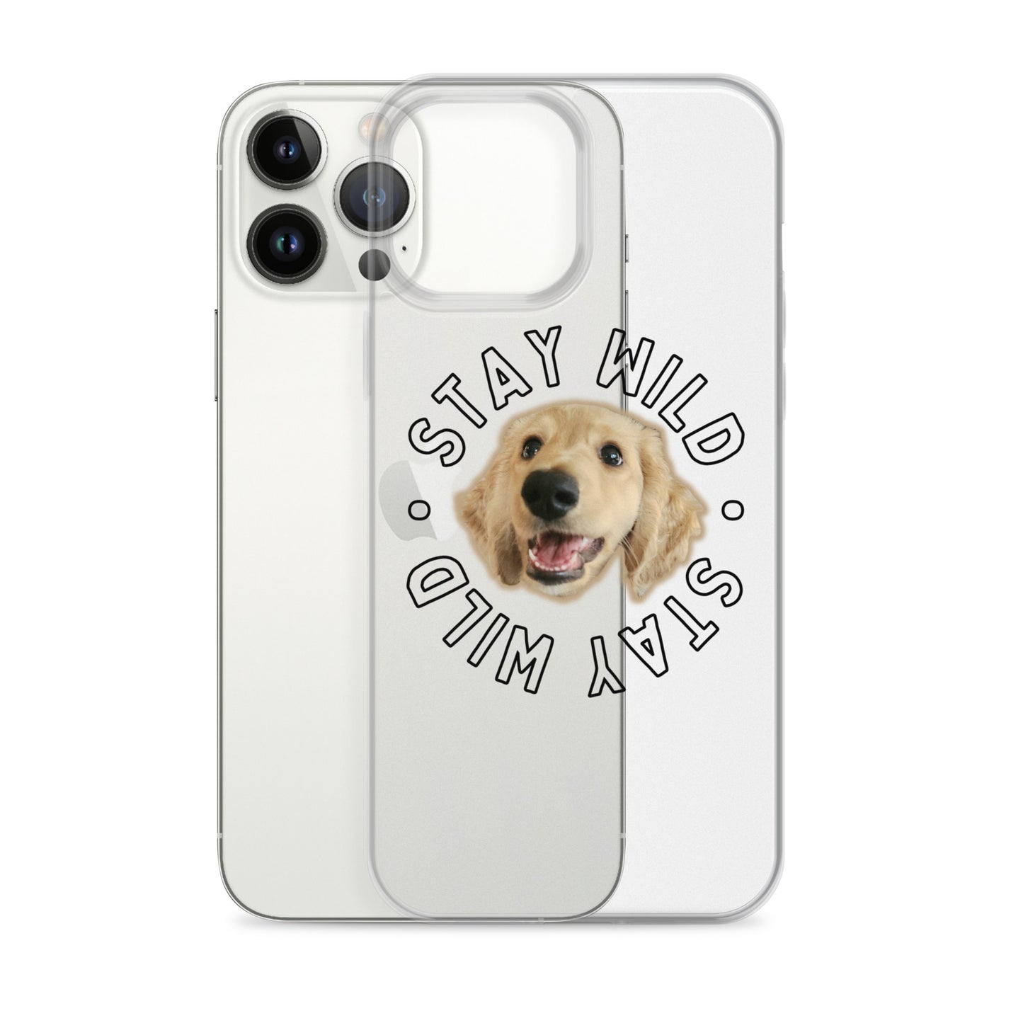 'Stay Wild' Custom Personalized Clear Case for iPhone®