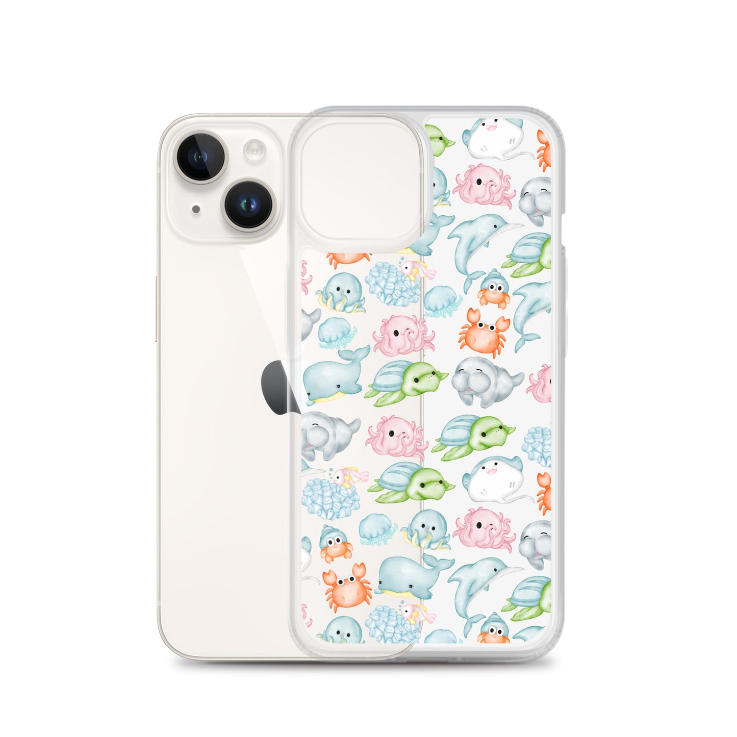 Under The Sea Animal Party Clear Case for iPhone®