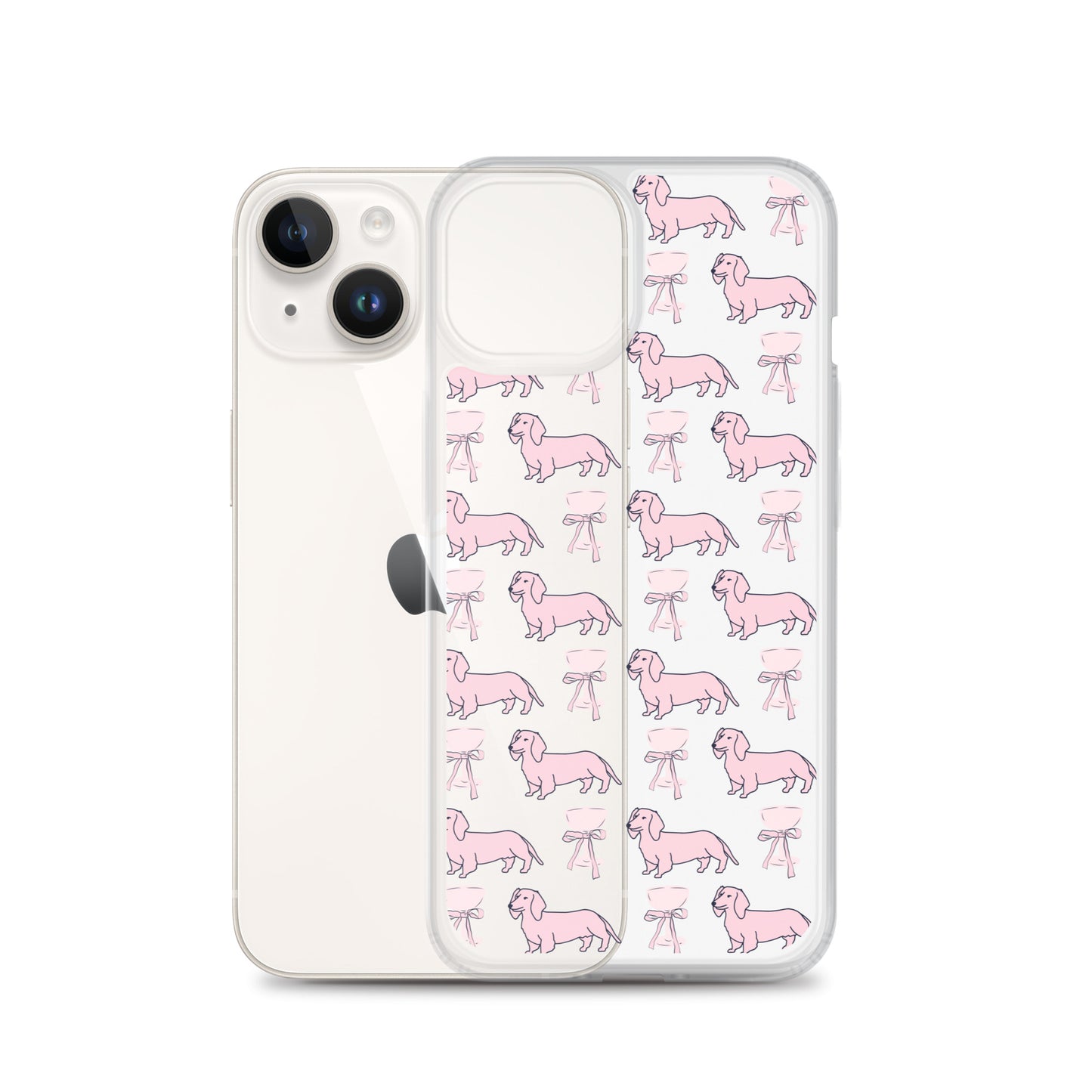 Puppies & Prosecco Pink Clear Case for iPhone®