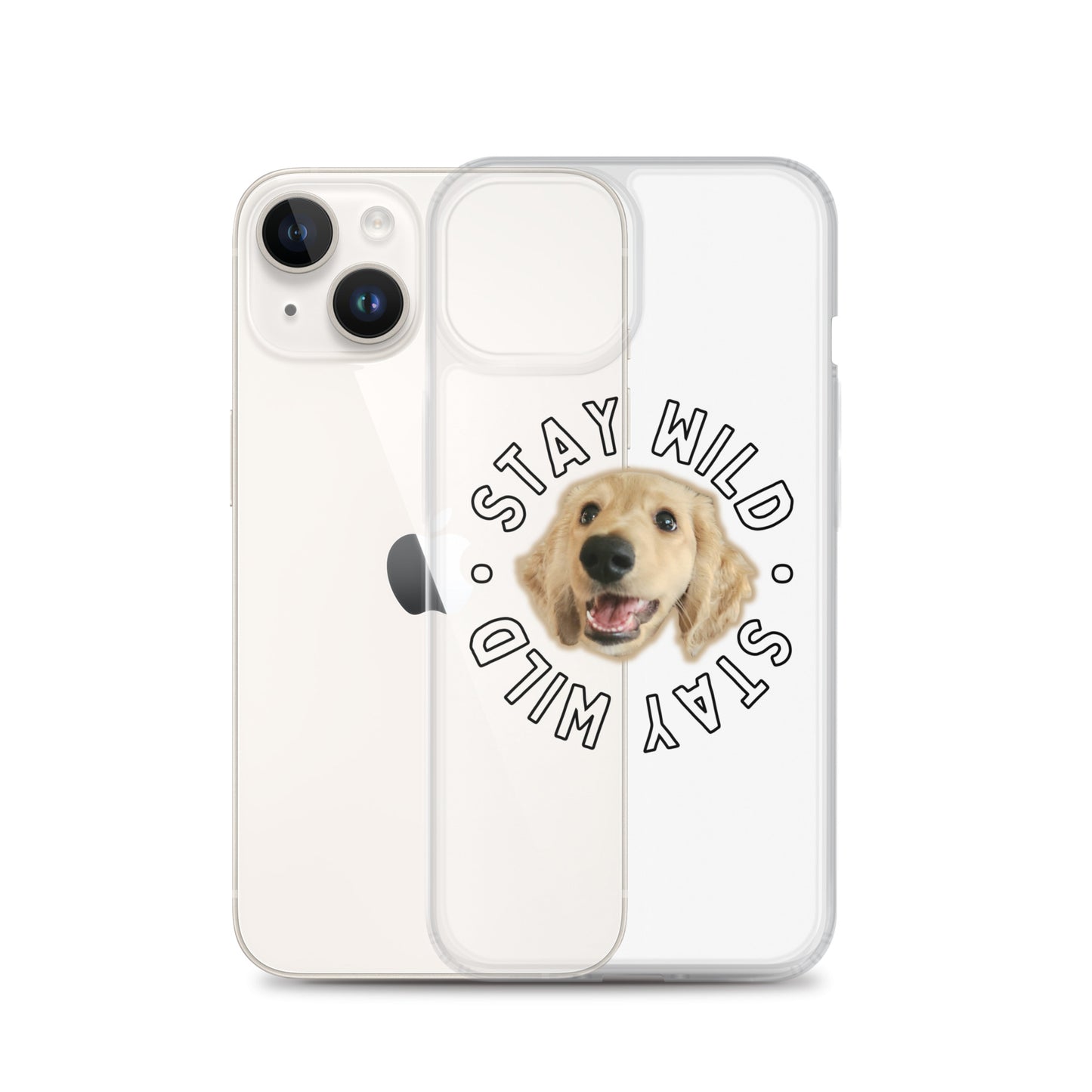 'Stay Wild' Custom Personalized Clear Case for iPhone®