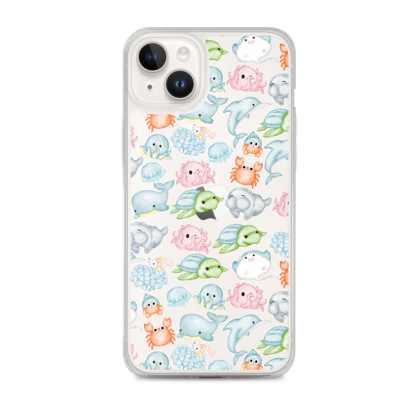 Under The Sea Animal Party Clear Case for iPhone®