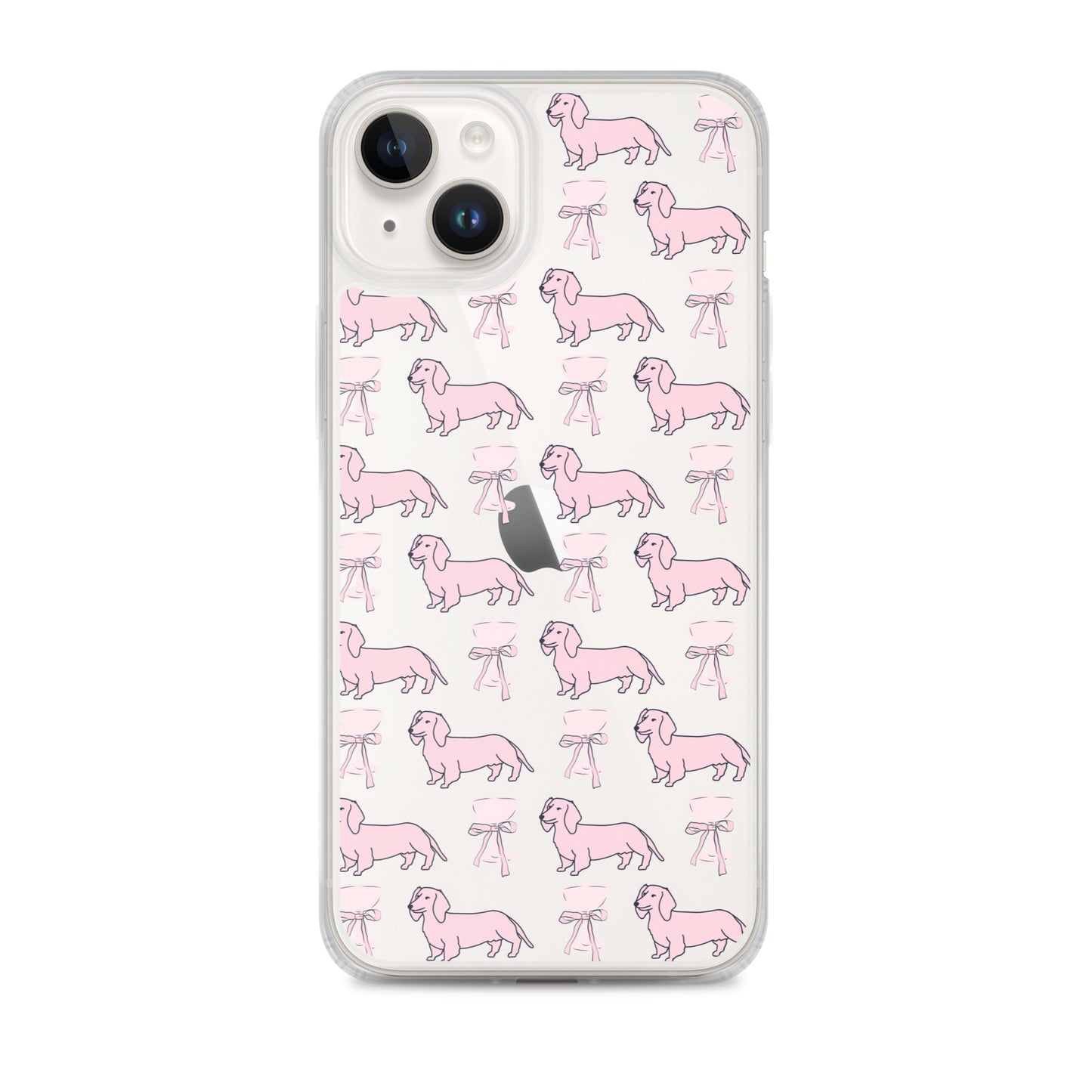 Puppies & Prosecco Pink Clear Case for iPhone®