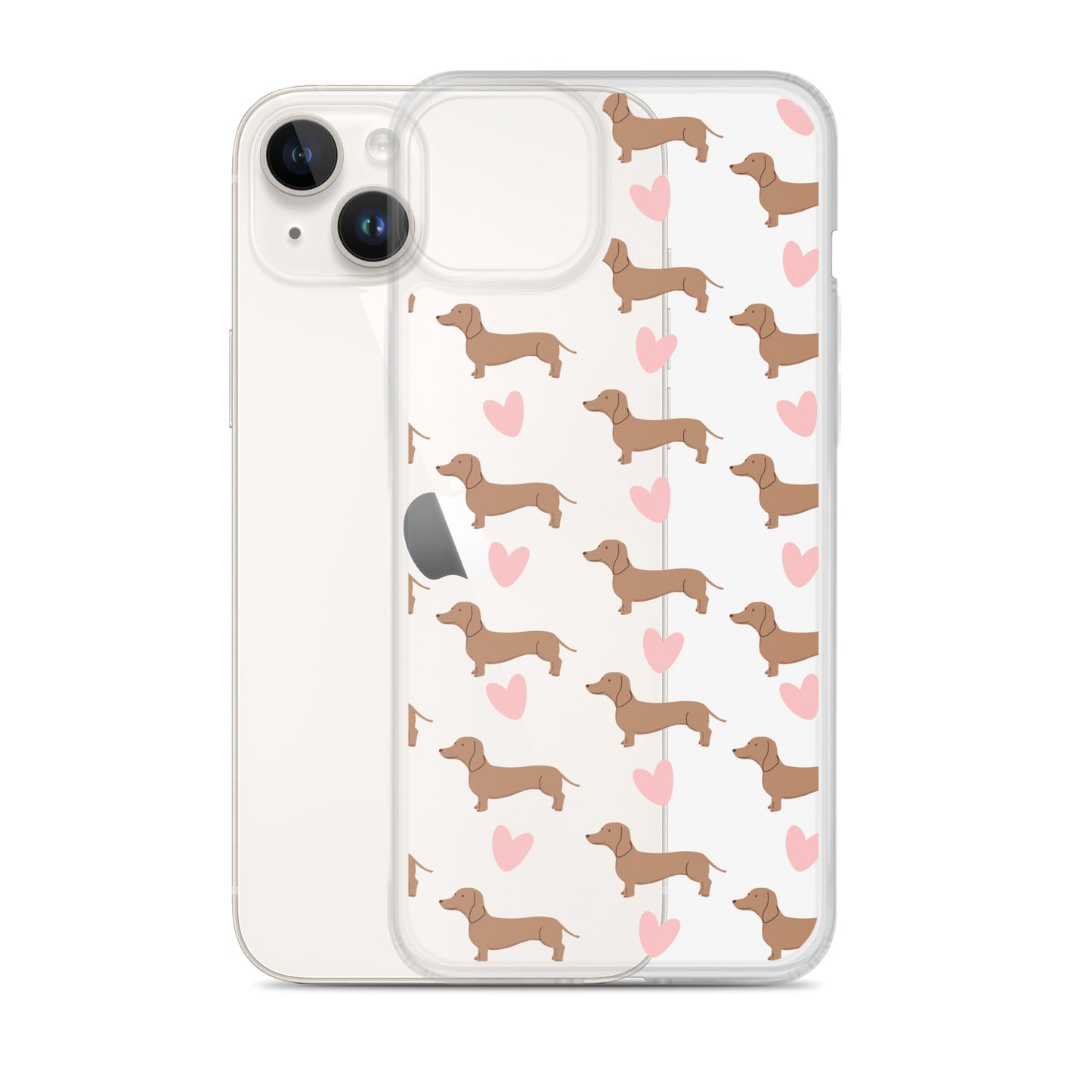 Dachshund Hearts Clear Case for iPhone®