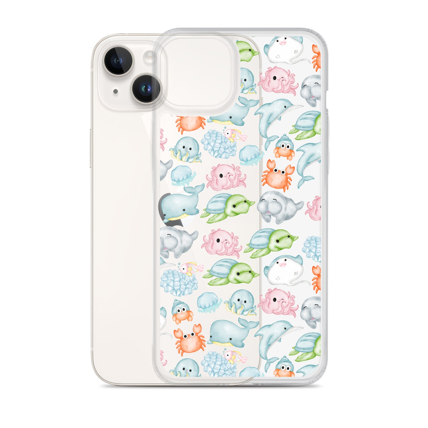 Under The Sea Animal Party Clear Case for iPhone®