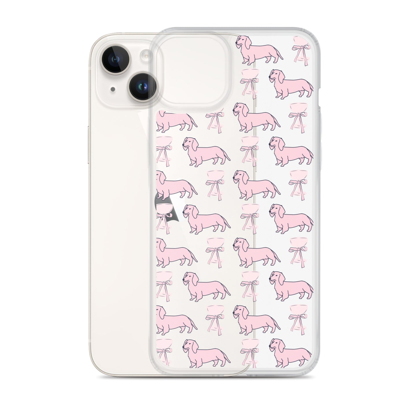 Puppies & Prosecco Pink Clear Case for iPhone®