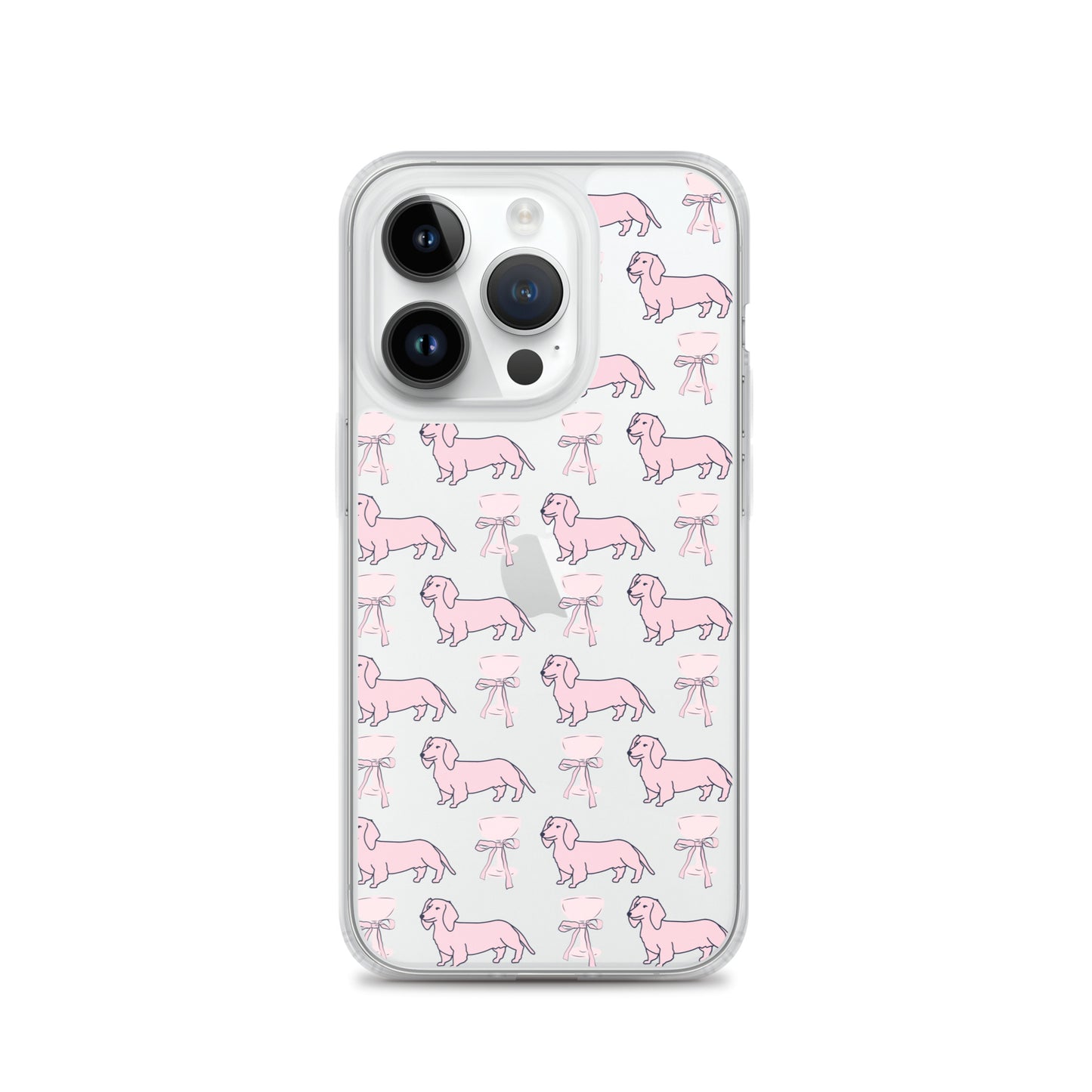 Puppies & Prosecco Pink Clear Case for iPhone®