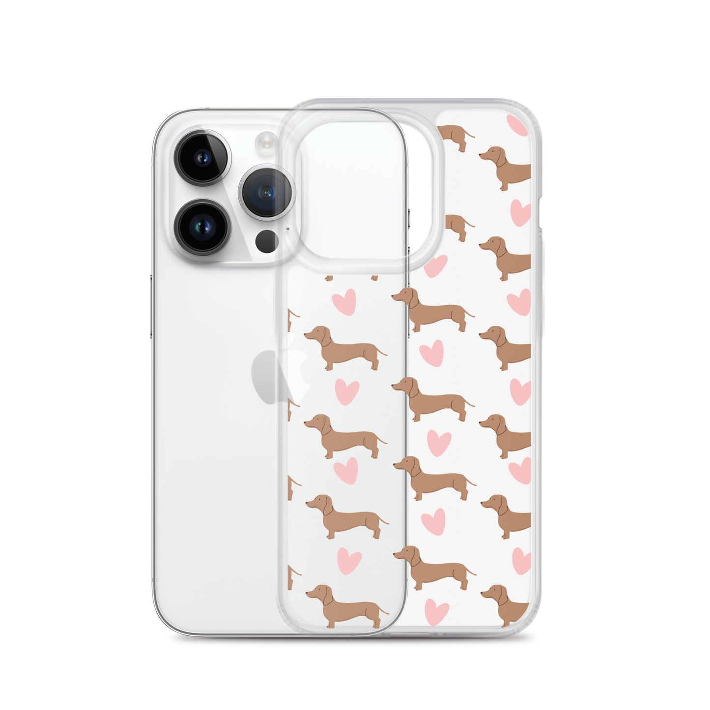 Dachshund Hearts Clear Case for iPhone®