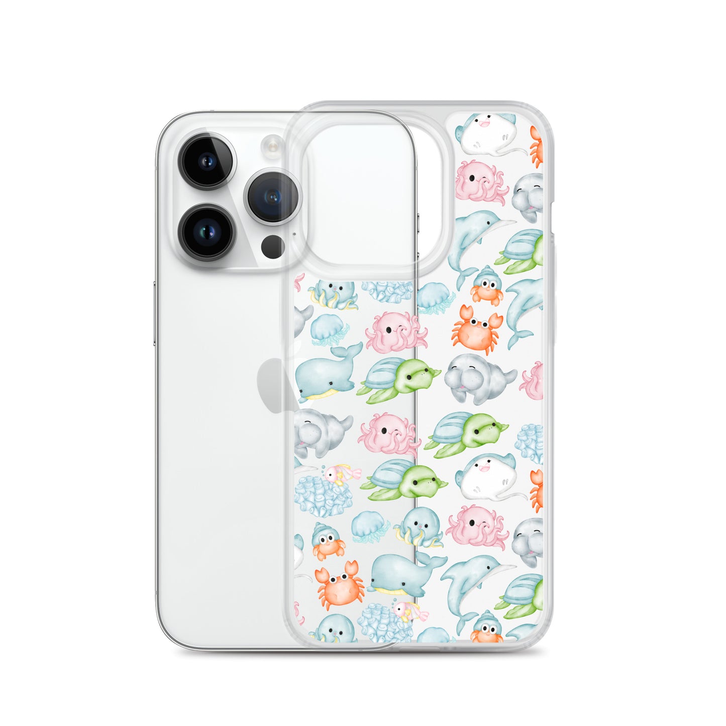 Under The Sea Animal Party Clear Case for iPhone®