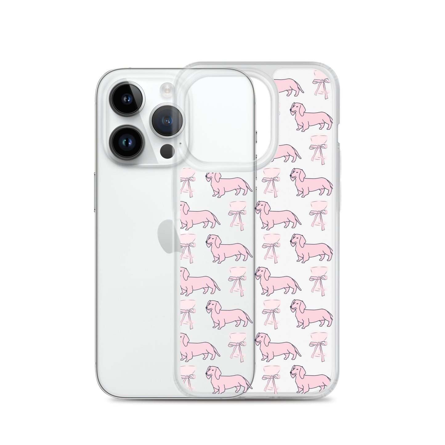 Puppies & Prosecco Pink Clear Case for iPhone®