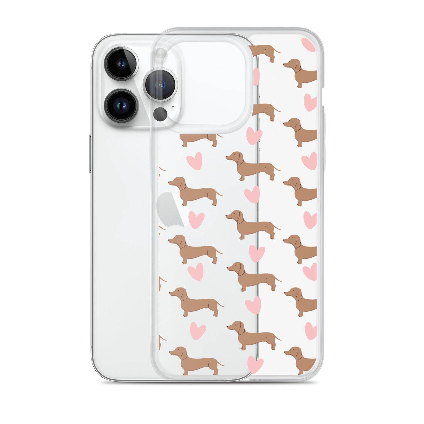 Dachshund Hearts Clear Case for iPhone®