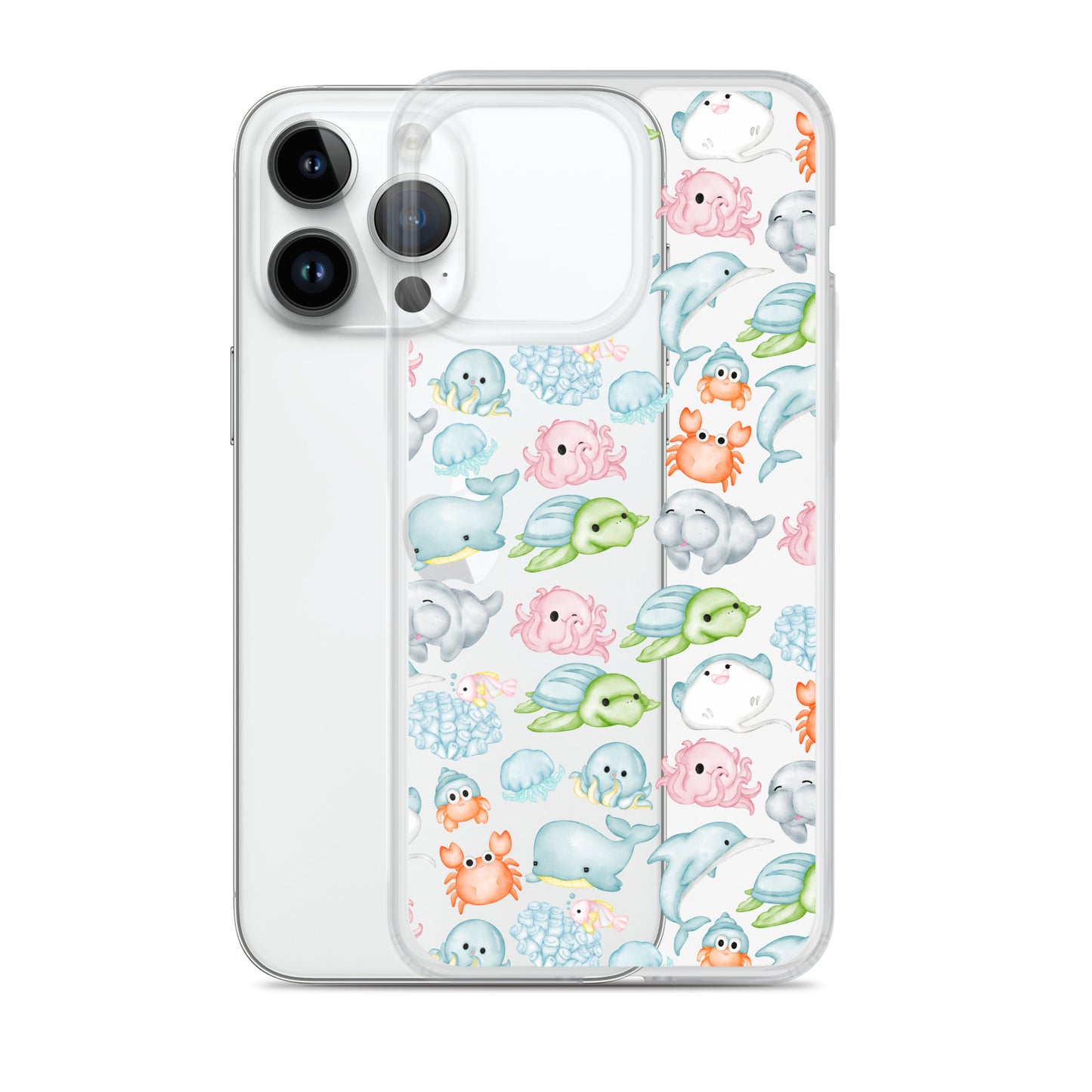 Under The Sea Animal Party Clear Case for iPhone®