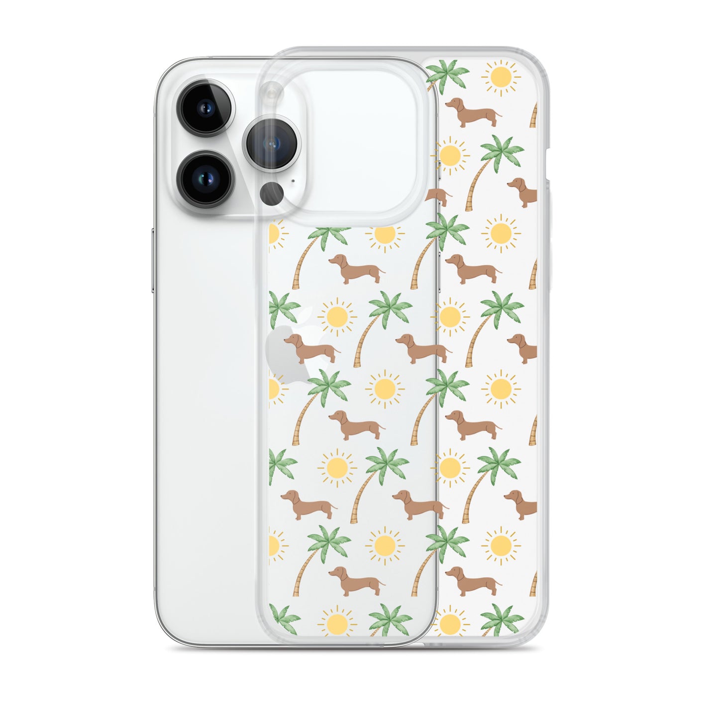 Sunny Palm Dachshund Clear Case for iPhone®