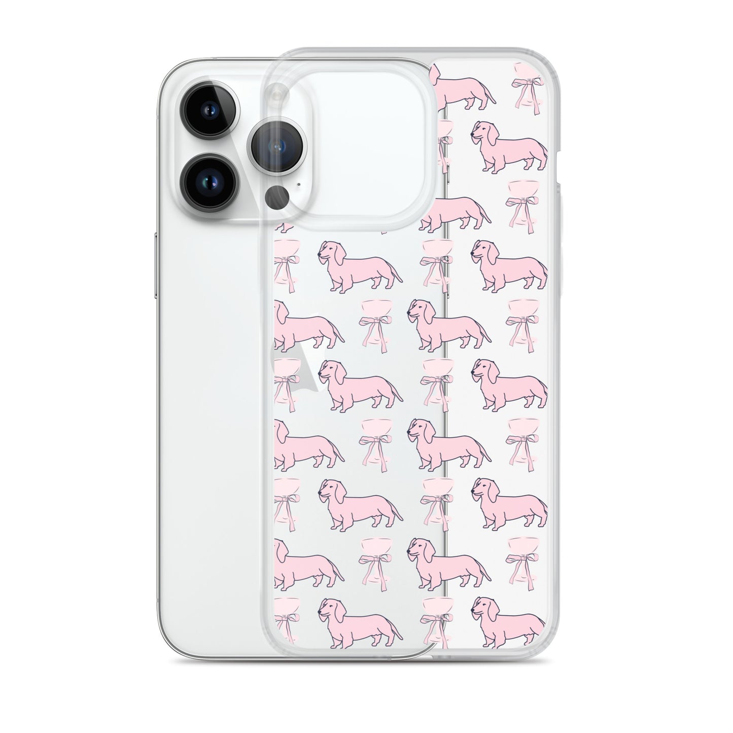 Puppies & Prosecco Pink Clear Case for iPhone®