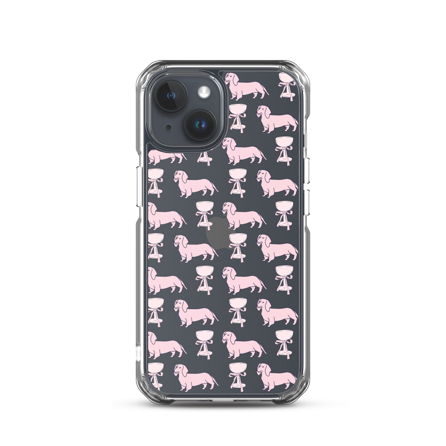 Puppies & Prosecco Pink Clear Case for iPhone®