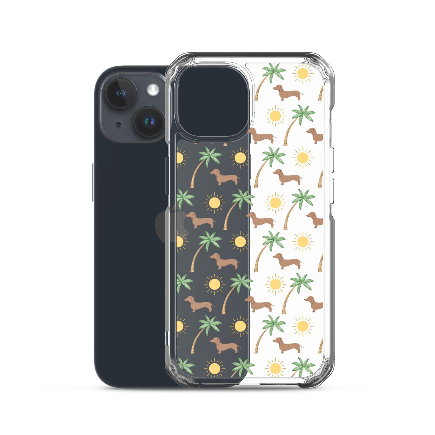 Sunny Palm Dachshund Clear Case for iPhone®